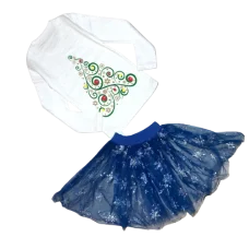 Комплект кофта+спідниця+пов'язка "Ялинка"