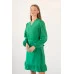 Сукня з довгим рукавом (на запах) коротка