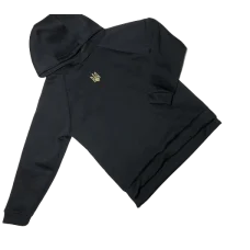 Худі чорний "Герб" (з вишивкою)