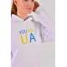 Худі білий "You are UA" (з принтом) Худі білий "You are UA" (з принтом)