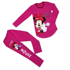 Костюм туніка (довгий рукав) +лосіни "Мінні бант з ромашкою" 