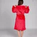 Махровий халат малинового кольору