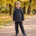 Теплий флісовий костюм для дітей чорний