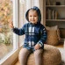 НОВИНКА Флісова кофта дитяча в клітинку з капюшоном синя-чорна| Тепла кофта для дітей НОВИНКА Флісова кофта дитяча в клітинку з капюшоном синя-чорна| Тепла кофта для дітей