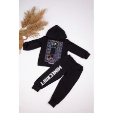 Костюм худі+штани "Minecraft" чорний