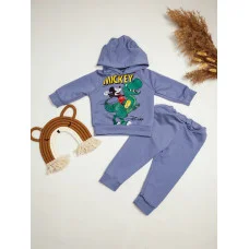 Костюм худі+штани  "Міккі" (графіт)