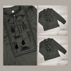 Класична вишиванка для хлопчика "Спадок" хакі