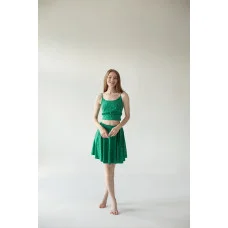 Костюм Топ+спідниця (зелений)