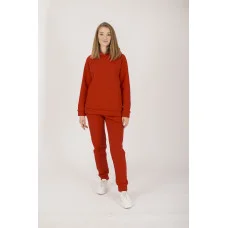 Костюм худі+штани (червоний)