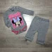 Ясельний комплект "Minnie" 2-х предметний (боді  + штанці). сірий