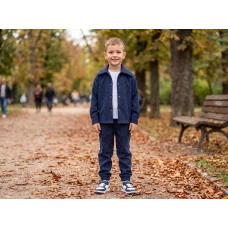  Стильний костюм темно синій