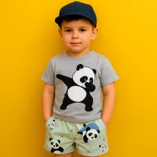 Костюм футболка+шорти "Панда"