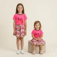 Костюм футболка+спідниця "Метелики"