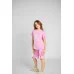 Костюм футболка+шорти "More music" рожева