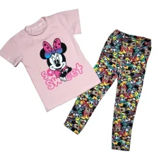 Костюм "So Sweet" футболка+лосіни"пудра