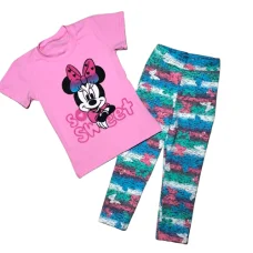 Костюм "So Sweet" футболка+лосіни"рожева