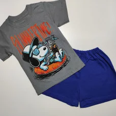 Костюм для хлопчика "Snoopy Summer" графіт