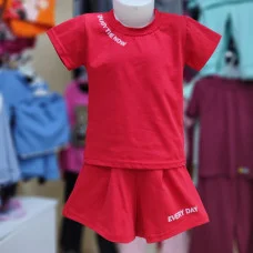 Костюм футболка+шорти "Every Day" червоний