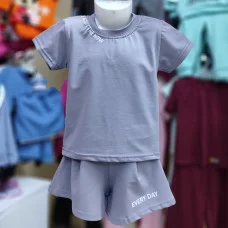 Костюм футболка+шорти "Every Day" сірий