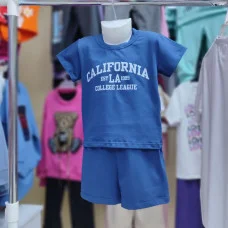 Костюм футболка+шорти "California" синя