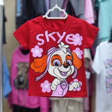 Футболка для дівчаток "Скай" червона