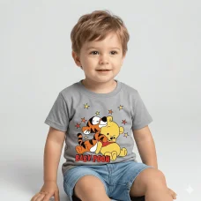 Футболка " Baby Pooh"  сірий
