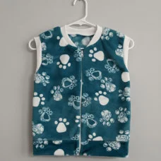 Жилет на замочку (махра набивна) бірюзовий лапки