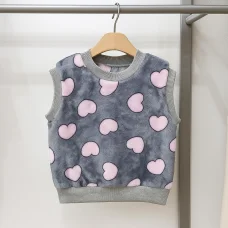 Жилет махра "Сердечка"