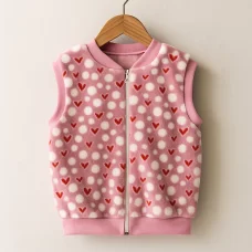 Жилет на замочку (махра набивна) сердечка