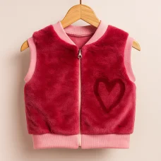 Жилет на замочку (махра набивна) малина