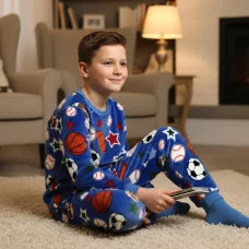 Піжама "М'ячі" на синьому