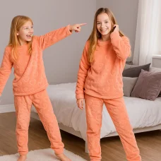 Піжама (махра набивна) помаранчева