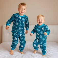 Піжама "Лапки" бірюза