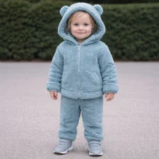 Костюм олімпійка +штани " Тедді" бірюзовий  з вушками