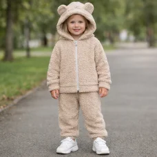 Костюм олімпійка +штани "Тедді"  беж з вушками