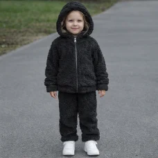 Костюм олімпійка +штани " Тедді" чорний