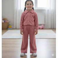 Костюм сорочка +штани палацо | Колір персик