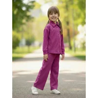 Костюм сорочка +штани палацо | Колір малина