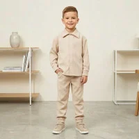  Стильний костюм беж