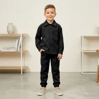  Стильний костюм чорний