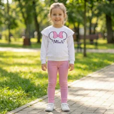 Костюм реглан + лосини "Мінні "рожевий