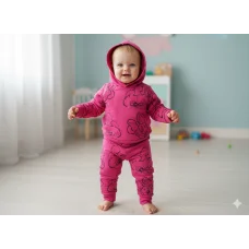 Костюм худі+ штани "Мордочки Мінні" малина