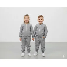Костюм олімпійка+штани сірий