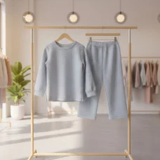 Костюм з альпаки | Теплий дитячій костюм | Колір Блакитний