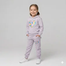 Костюм худі+штани "Кристал " бузок