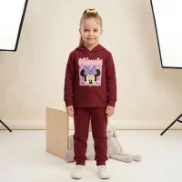 Костюм худі+штани "Мінні бант" бордо