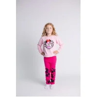 Костюм Джемпер+лосини "Мінні в капюшоні" рожевий