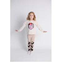 Костюм Джемпер+лосини "Мінні в капюшоні" беж