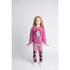 Костюм Джемпер+лосини "Мінні в капюшоні" пудра