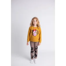 Костюм Джемпер+лосини "Мінні в капюшоні" гірчиця